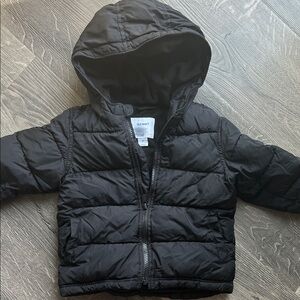 Old Navy Black Hooded Puffer Jacket